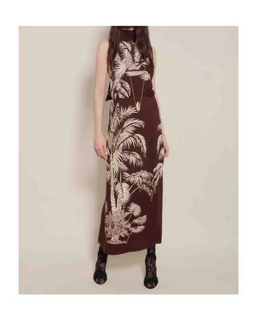Johanna Ortiz Purple Sleeveless Dress