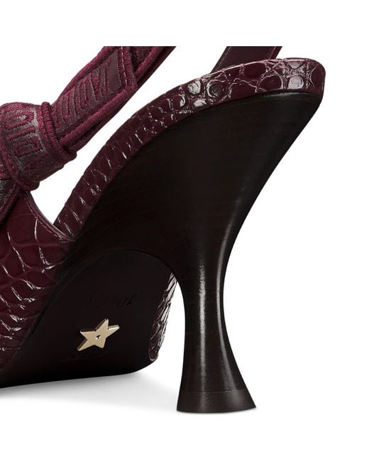 Dior Brown Christian J'A Slingback Pumps