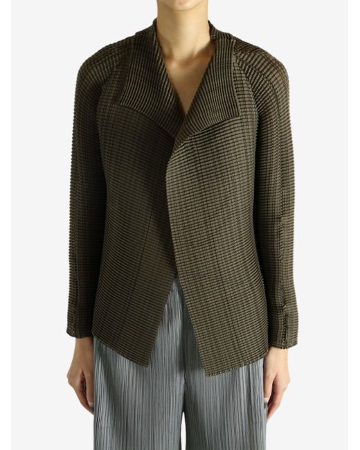 Issey Miyake Green Wooly Pleats 58 Shirt