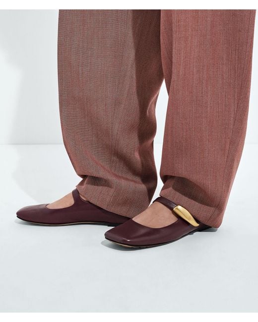 Bottega Veneta Brown Charlotte Mary-Jane Ballerina