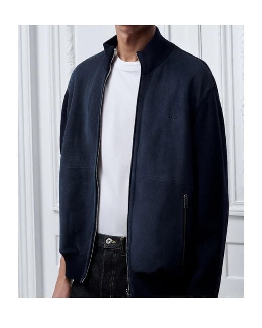 Dior Blue Zipped Jacket for men
