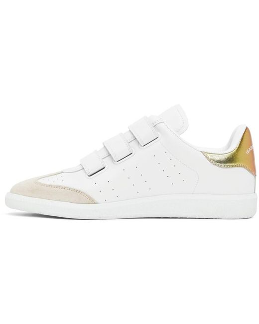 Isabel Marant White The Logo Is Tied With Low-Top Casual Sneakers