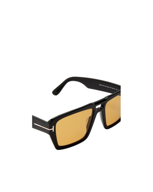 Tom Ford Metallic Square-Frame Sunglasses