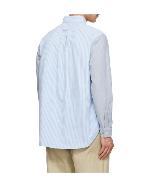 Nanamica Blue Striped Shirt for men