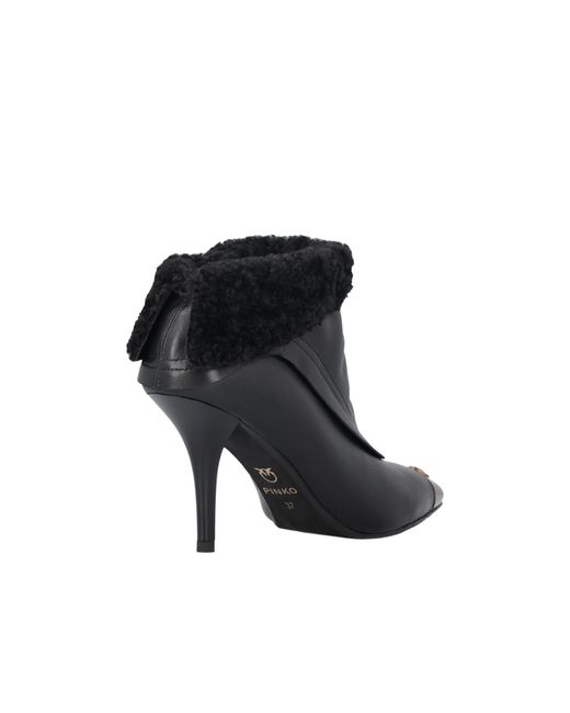 Pinko Black 90Mm Logo Boots