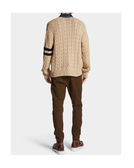 DSquared² Brown D2 Sexy Tapered-Leg Chino Pants for men