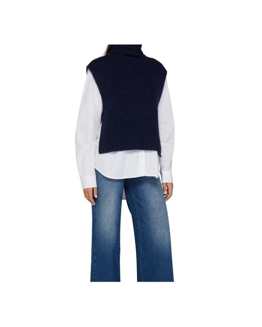 Isabel Marant Blue Megan Turtleneck Sweater