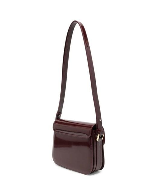 A.P.C. White Flap Shoulder Bag