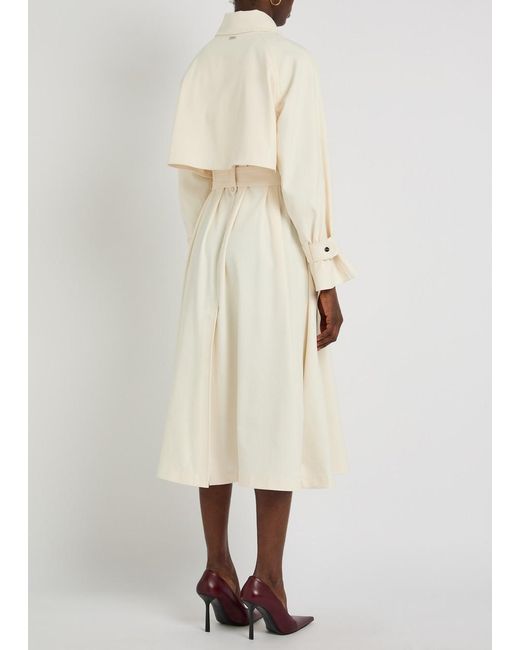 Herno Natural Belted Woven Trench Coat