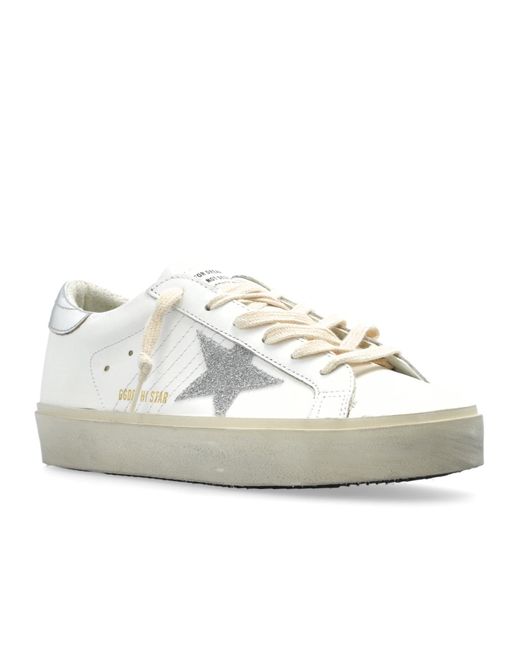 Golden Goose Deluxe Brand White Hi Star Low-Top Sneakers