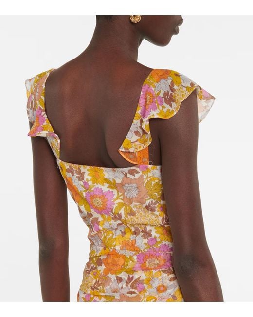 Veronica Beard Multicolor Flower Printed Dress