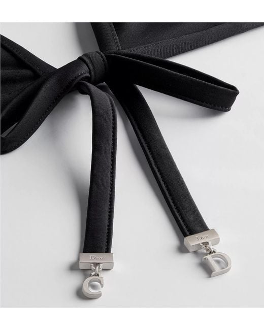 Dior Black Iviera Bikini Top