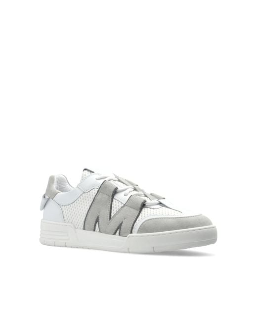 Moschino White Round-Toe Sneakers for men
