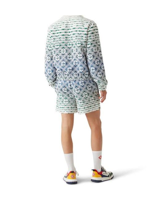 Casablanca Blue 'Stripe' Bermuda Shorts for men