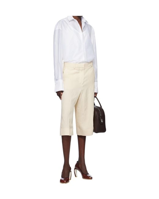 Stella McCartney Natural Culotte Trousers