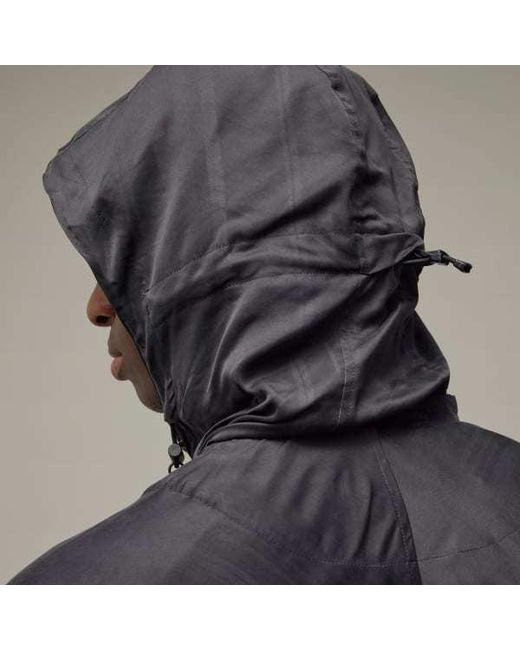 Y-3 Black 3-Striped Hooed Jacket for men