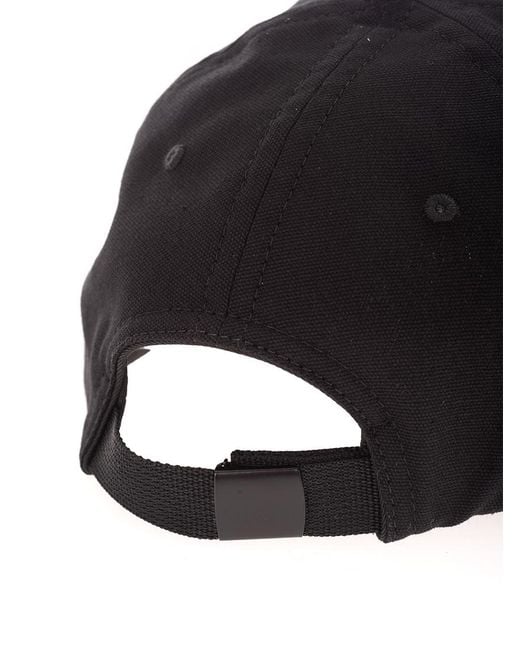 Stone Island Black Junior Compass Embroidered Cap