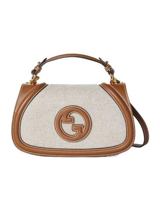 Gucci Brown G Blondie Small Handbag