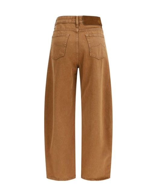 Jacob Cohen Brown Lila Wide-Leg Jeans