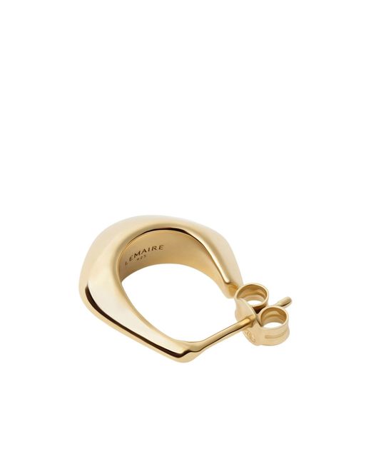 Lemaire Metallic Geometric Hoop Earring
