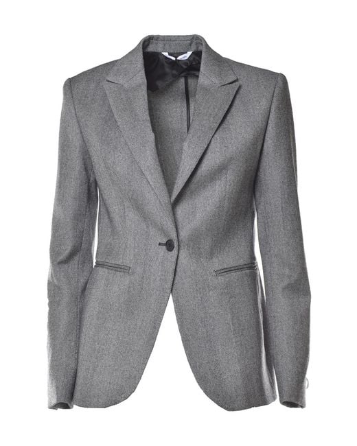 Tonello Gray Single-Breasted Blazer