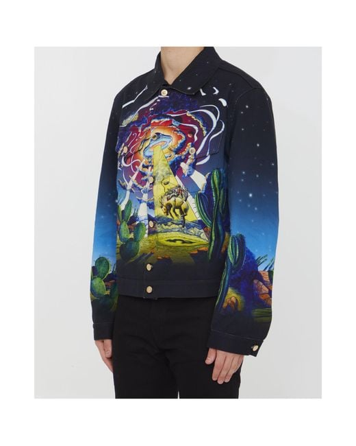 Casablanca Blue Cowboy De L'Espace Denim Jacket for men