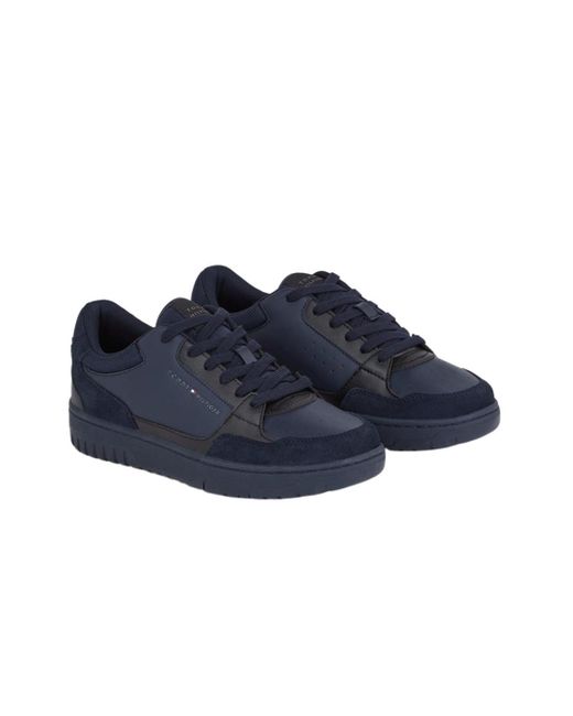Tommy Hilfiger Blue Logo Sneakers for men