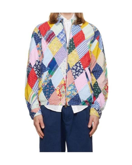 Polo Ralph Lauren Blue Floral Patchwork Jacket for men