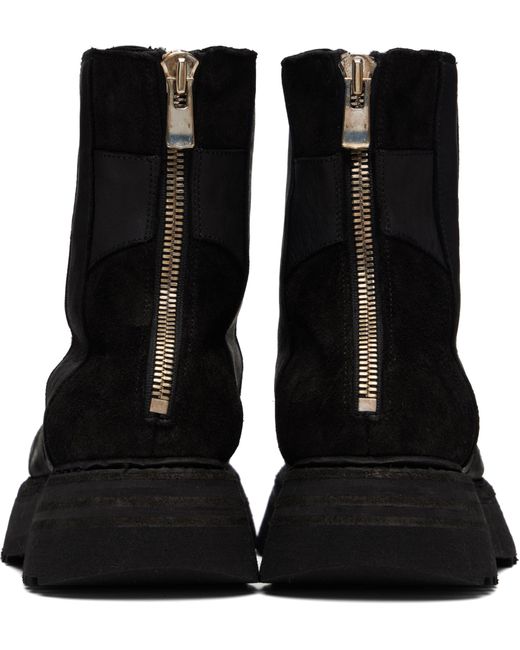 Guidi Black Soft Horse Leather Limited Edition Ankle Boots for men