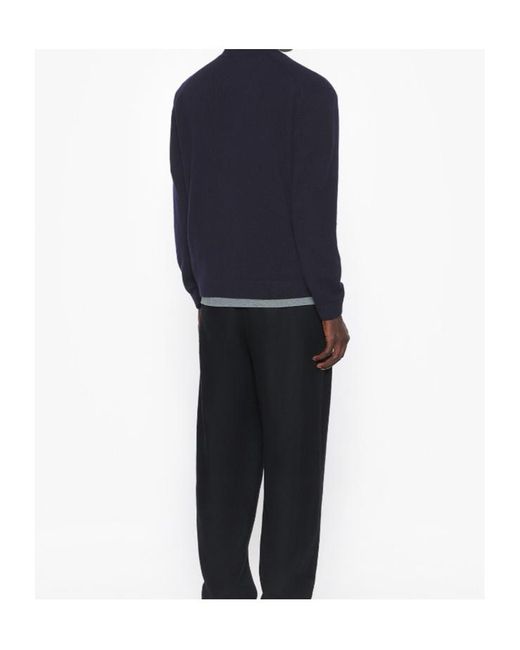 Maison Kitsuné Blue Maison Kitsuné Fox Head Comfort Cardigan for men