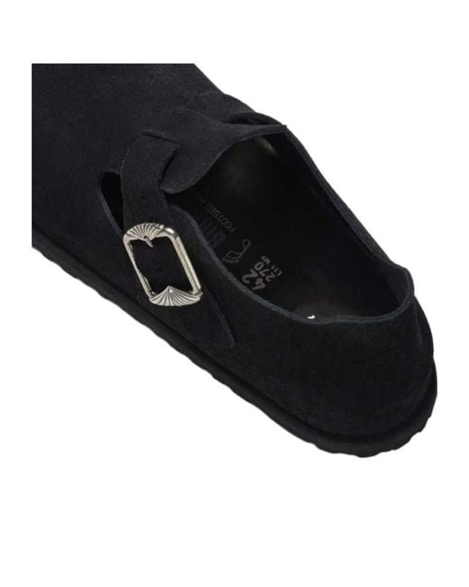 Birkenstock Black London Round-Toe Loafers for men