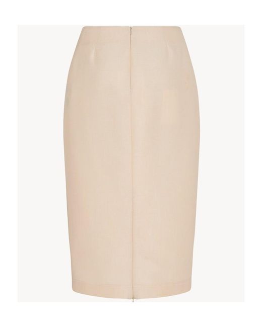 The Row Natural Wool Zipper Skirt
