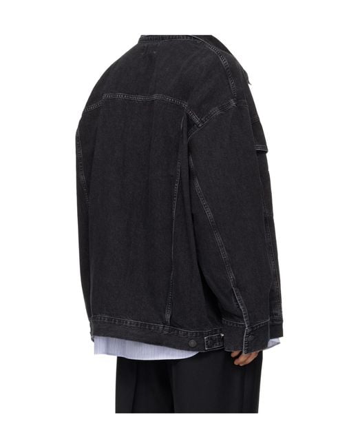 Agolde Black Wayne Denim Jacket for men