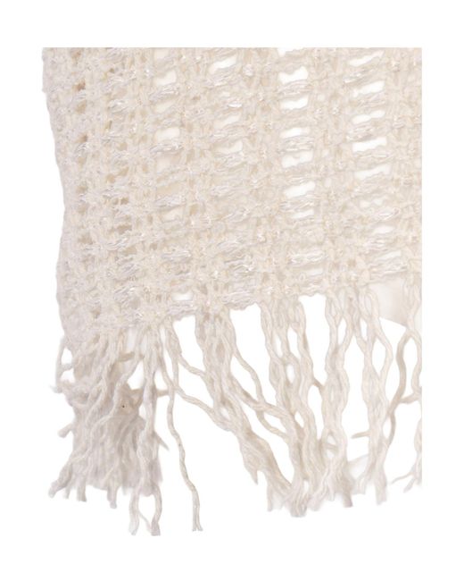 Peserico Natural Sleeveless Crewneck Top