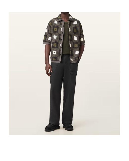 AllSaints Black Talbot Pants for men