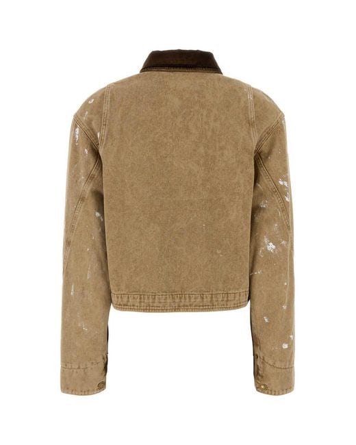 Moschino Metallic Paint-Splatter Zip Jacket