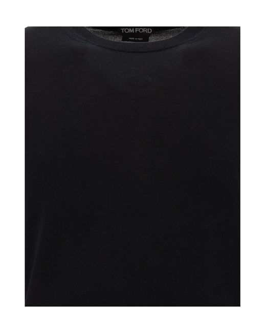 Tom Ford Brown Crewneck Fine-Knit Jumper for men