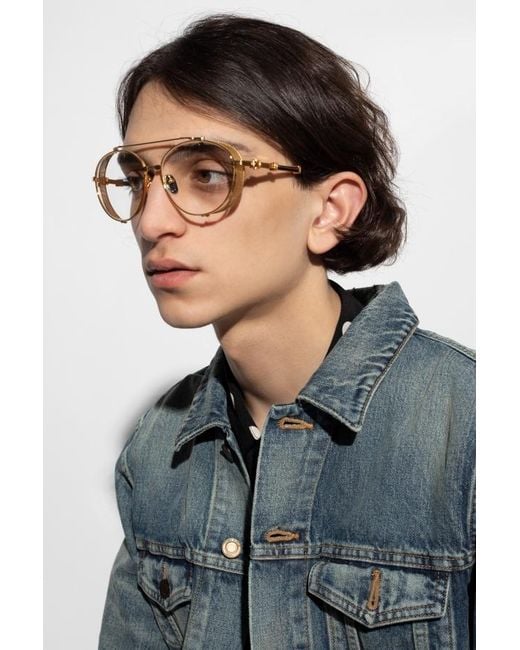 Balmain White Logo Flat Mirror for men