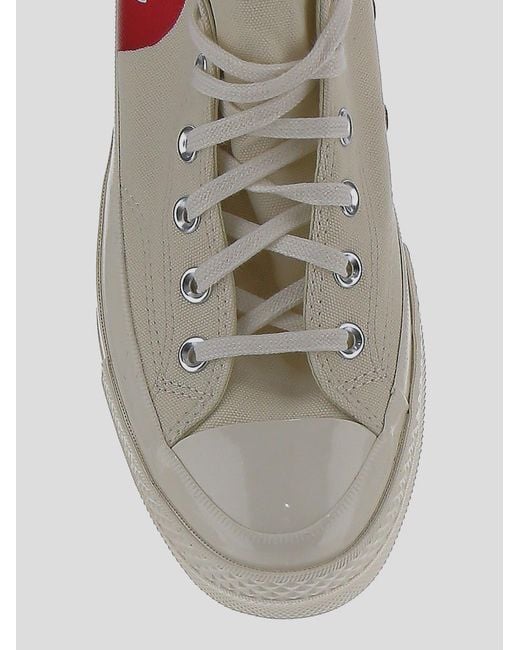 COMME DES GARÇONS PLAY Brown Logo High-Top Skate Shoes for men