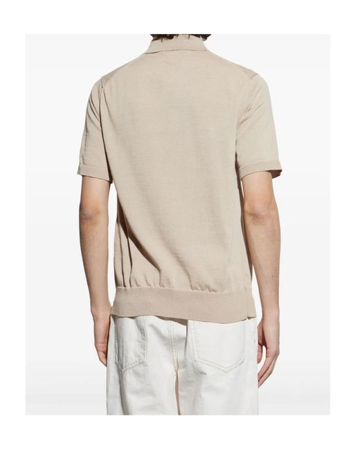 Comme des Garçons White Short-Sleeved Polo Shirt for men