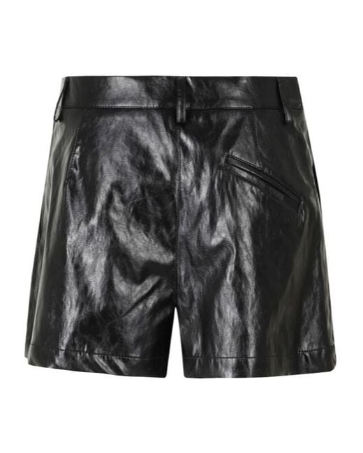 FEDERICA TOSI Black Belt-Loop Shorts