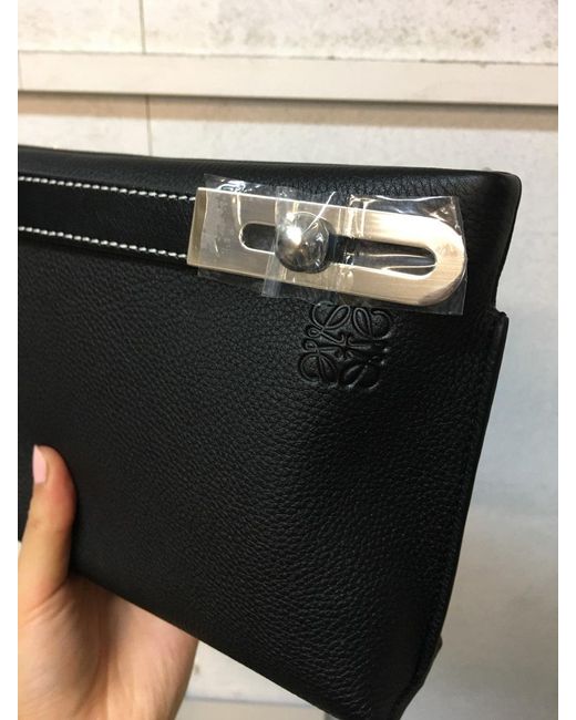 Loewe Black Missy Clutch