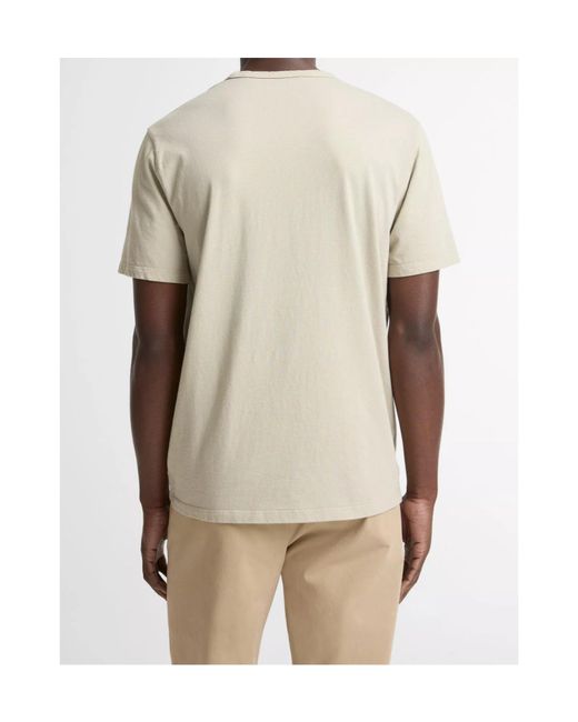 Vince Natural Garment Dye Cotton T-Shirt for men