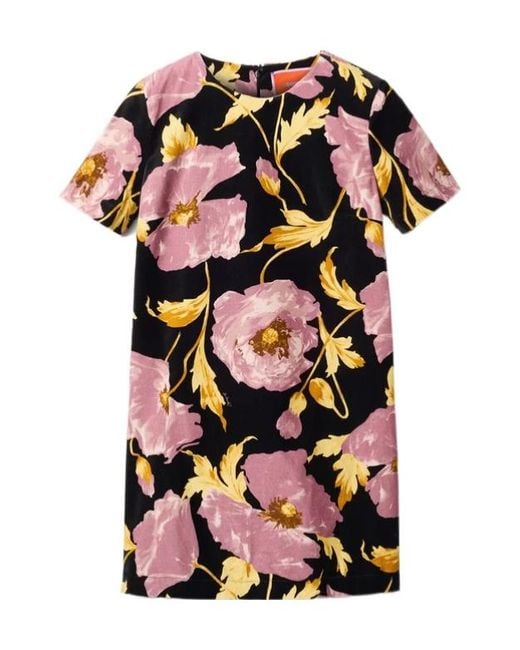 LaDoubleJ Pink La Doublej Floral Mini Swing Dress