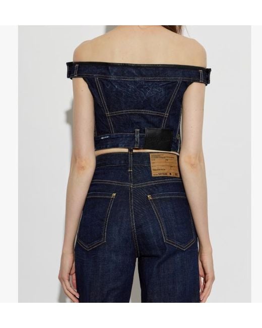 DSquared² Blue Dark Upside Top