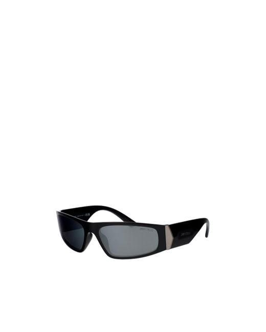 Jimmy Choo Blue Eyewear Oval Frame Sunglasses