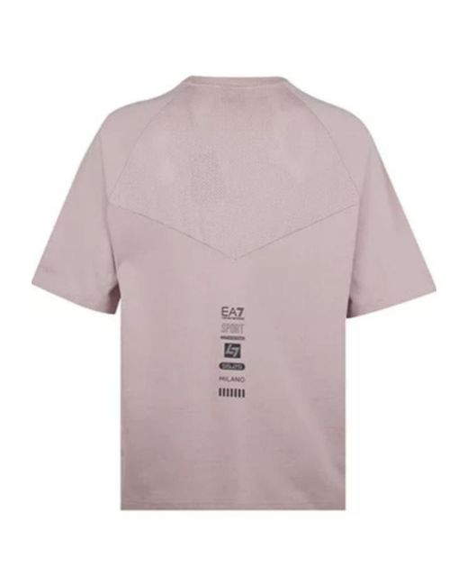 Emporio Armani Pink Short-Sleeved T-Shirt for men
