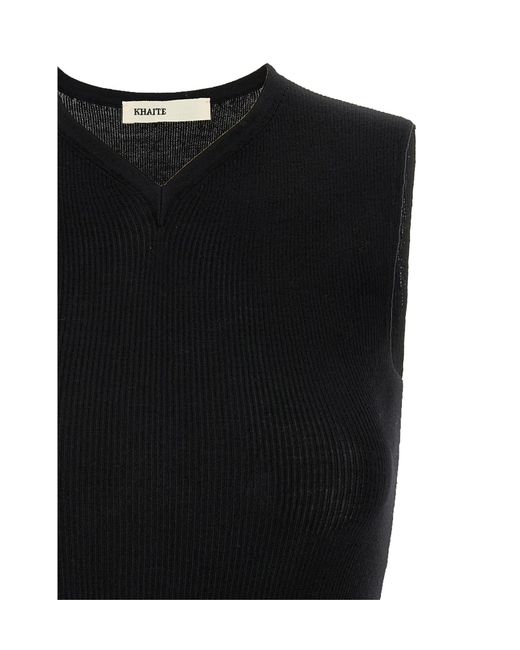 Khaite Black Renato Top