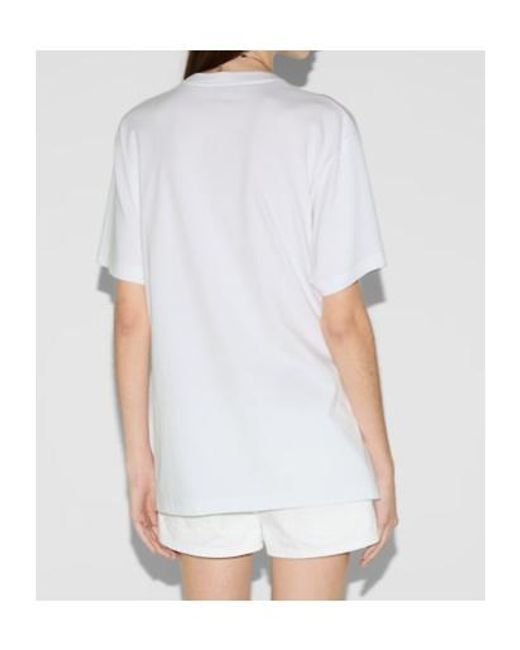 Gucci White Logo Printed T-Shirt