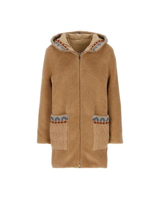 Loro Piana Natural Long-Sleeved Hooded Coat